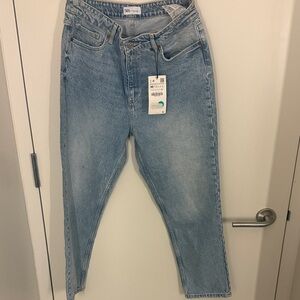 Zara High Rise Women Jeans - Light Blue